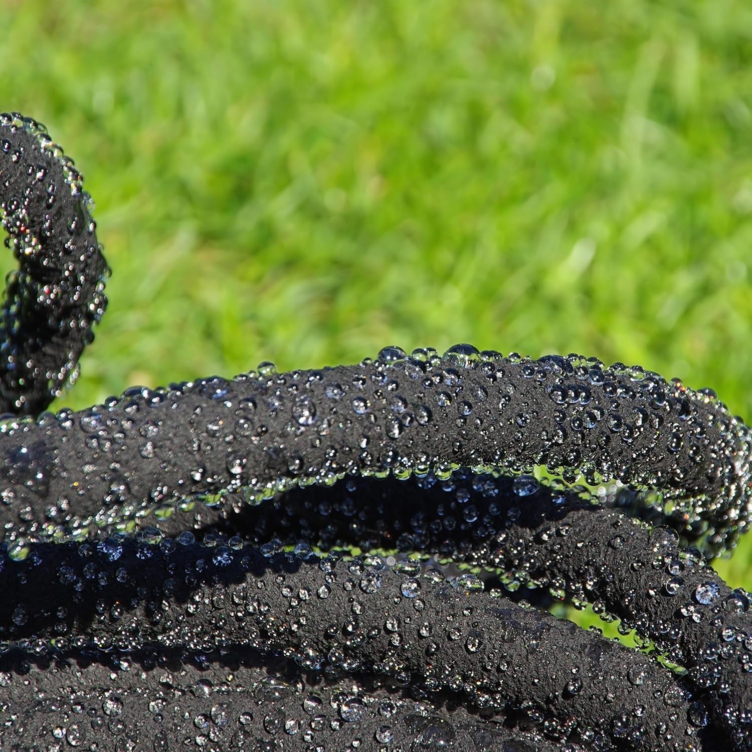 Furtun de picurare Relaxdays, 50 m, furtun de udare pentru udarea straturilor înalte și a gardurilor vii, furtun de grădină, negru