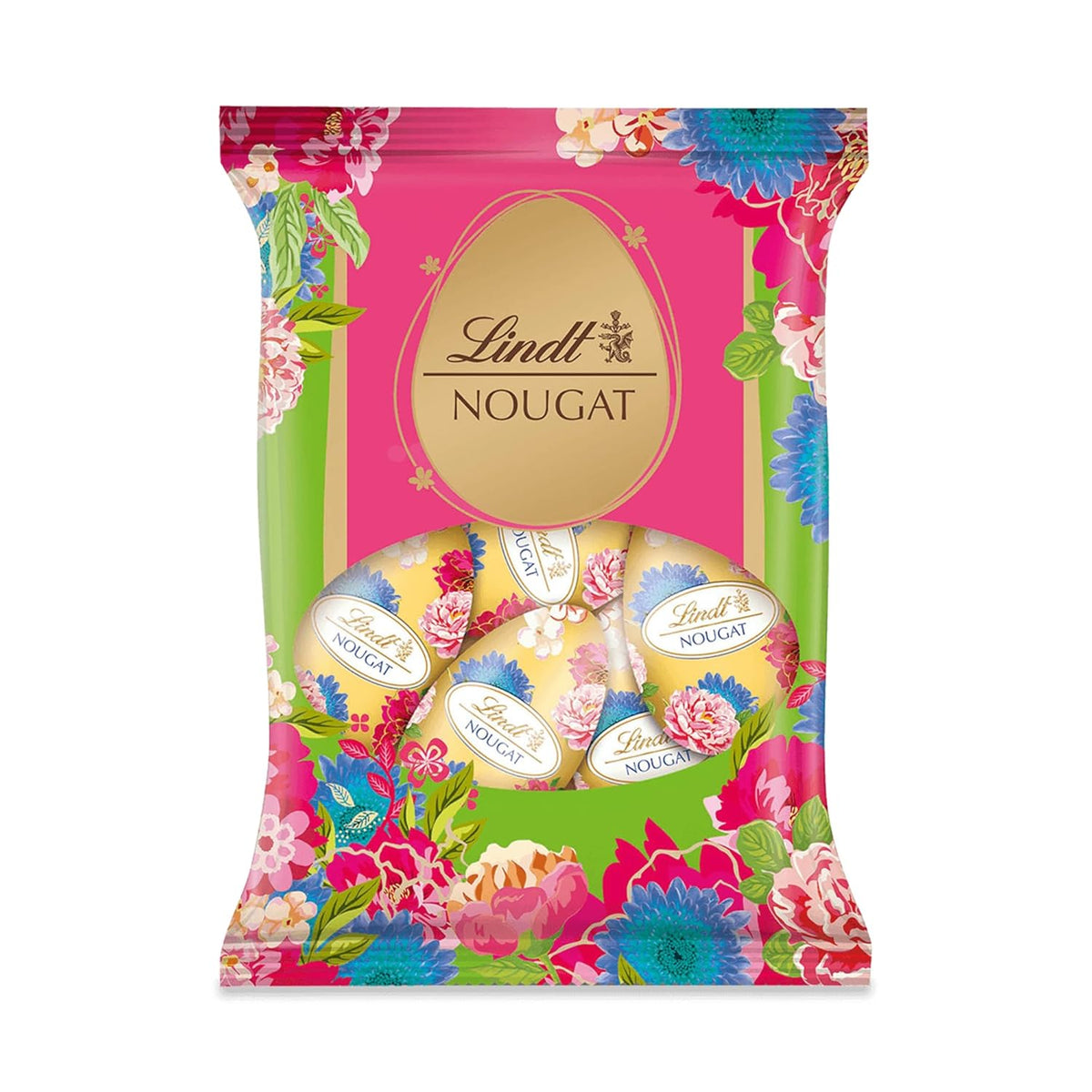 Eggs Lindt Nougat Edition Flower 90g | Hazelnut nougat in fine milk chocolate | Spring Design Easter Eggs | Easter Chocolate | Chocolate Eggs | Gift of chocolate | Gift idea