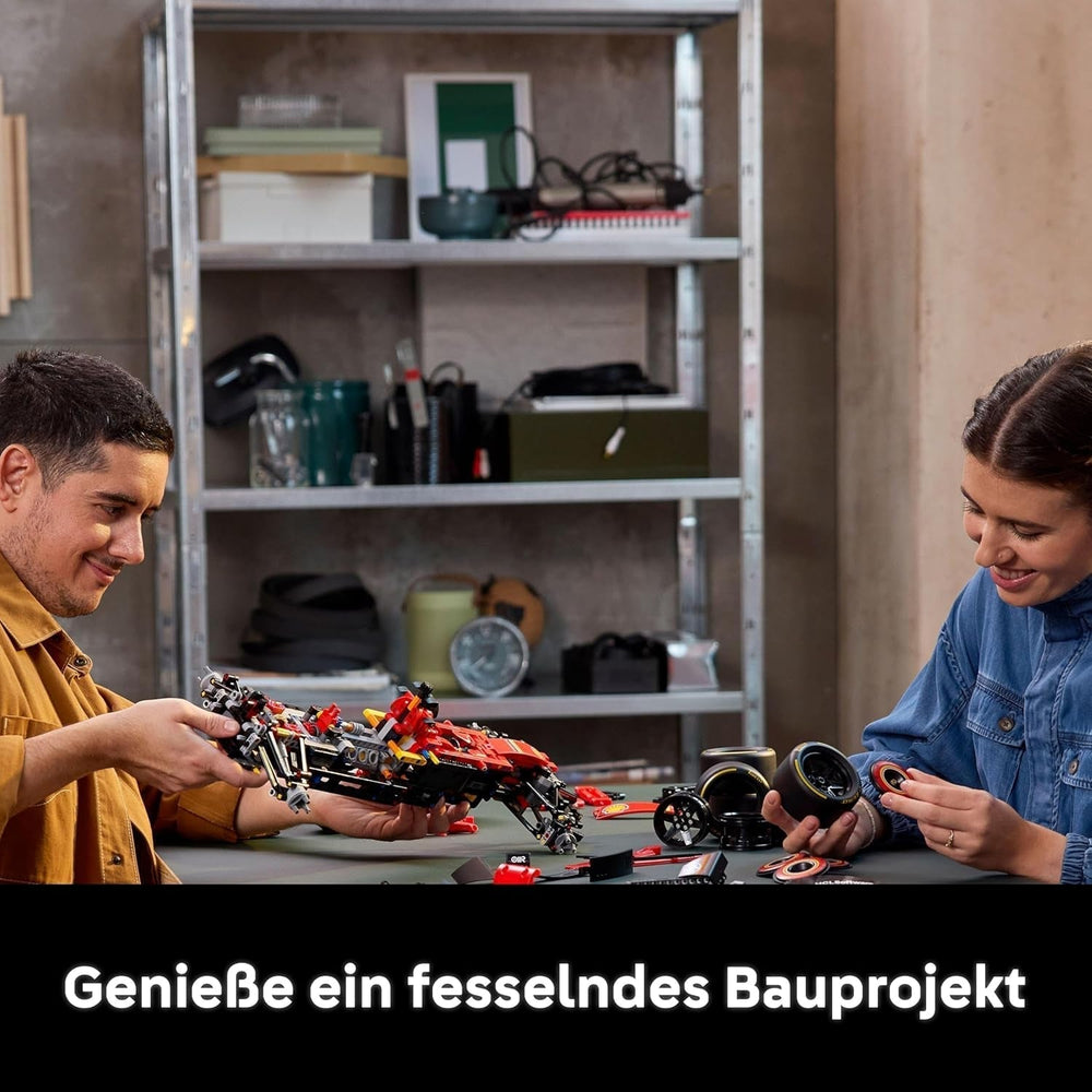 LEGO Technic Ferrari SF-24 F1 Race Car - Model car for adults - Formula 1 collectible set - V6 engine, gearbox, steering and DRS in 1:8 scale - Gift for fans of motor sports and racing cars 42207 Building sets Beuche den LEGO-Store