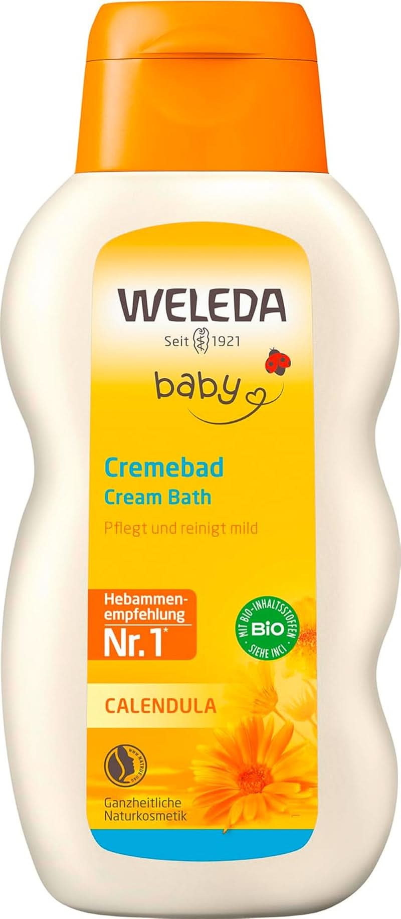 WELEDA Organic Baby Calendula bath cream - with almond oil, 200 ml Mother and Child Naty Shop