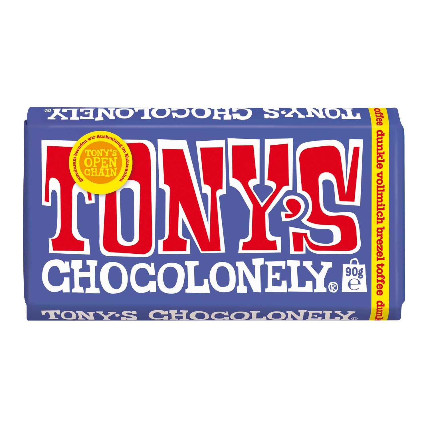 Tony's Chocolonely - Dark chocolate with almonds and sea salt 90g