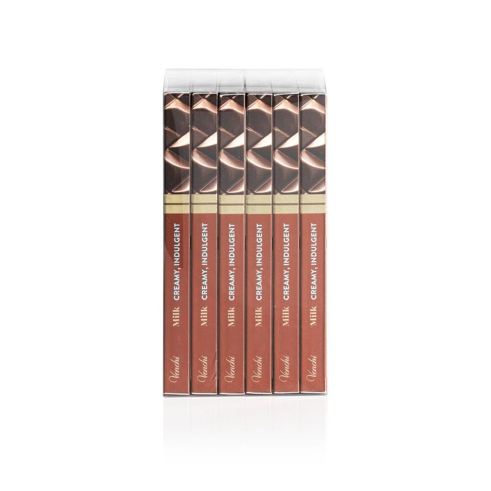 Venchi - Set of 6 Assorted Milk Chocolate Bars, 468g - Gluten Free - Gift Idea