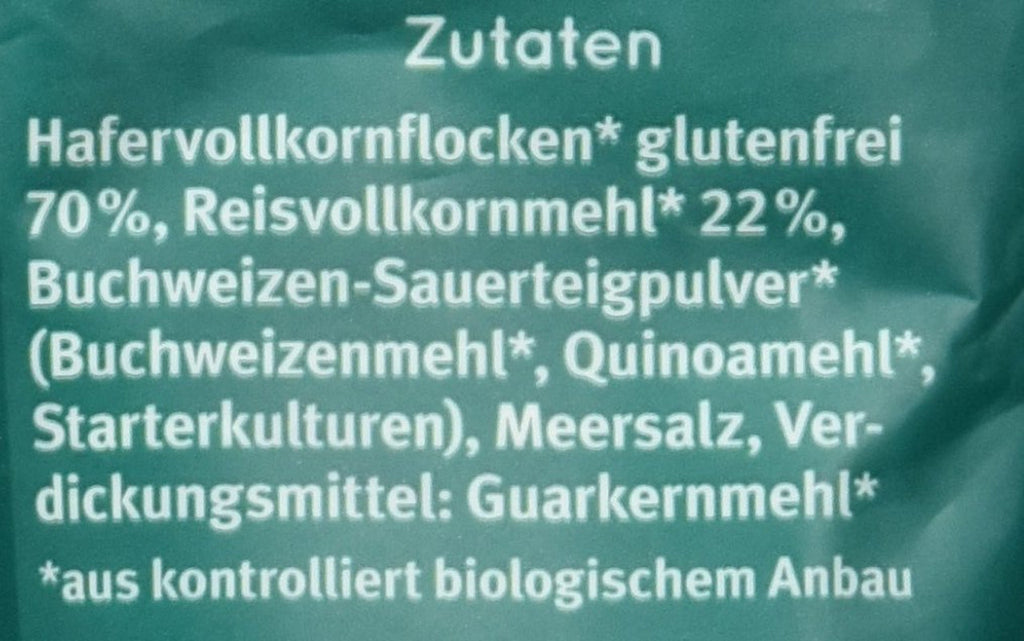 Bio Haferbrot Brotbackmischung, 500 G Naty Shop