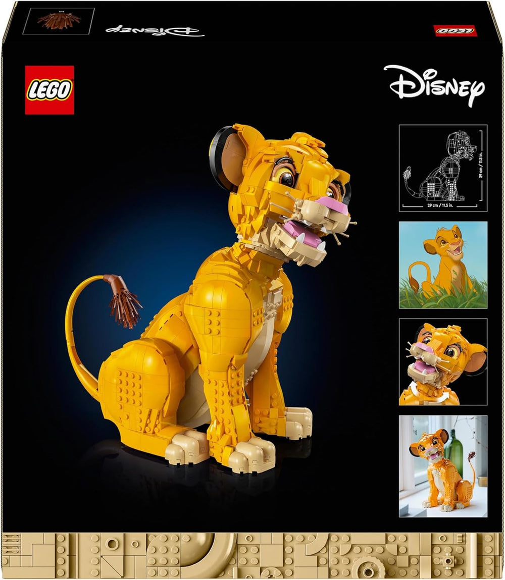 Lego Ç€ Disney Simba, the young lion king, building toy for collection with creative animal figurines, relaxing activity for adults, gift idea for women 43247 Building sets Besuche den LEGO-Store