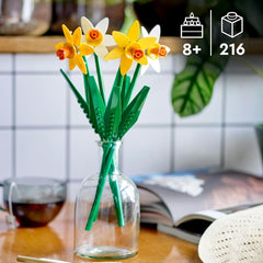 Daffodils LEGO Botanicals - Easter gifts for girls and boys - Artificial flowers for children - Flower bouquet as room or office decoration - Gift for women - 40747 Building sets Besuche den LEGO-Store