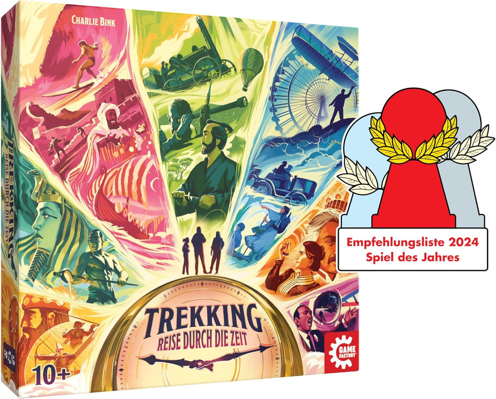 Game Factory 646098 Hiking, Time Travel, 1-4 Player Board Game, Ages 10+, Family Game