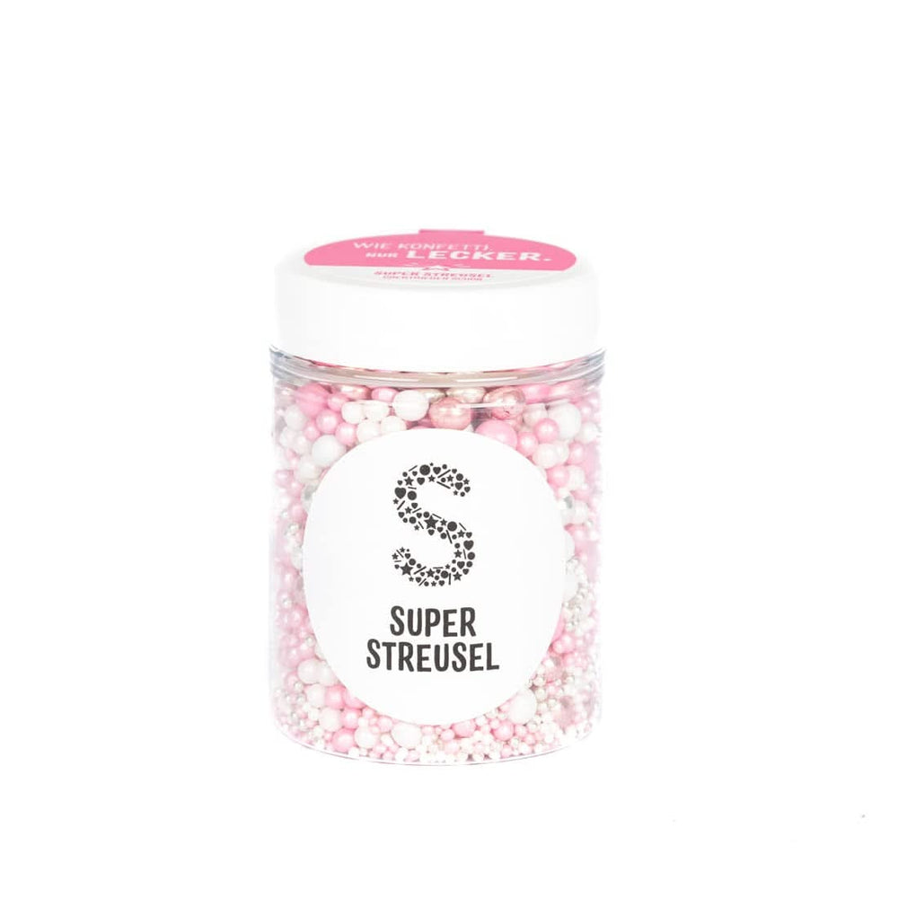 Super Streusel, Edible Sugar Pearls (large pearls with chocolate filling), 90 grams Naty Shop