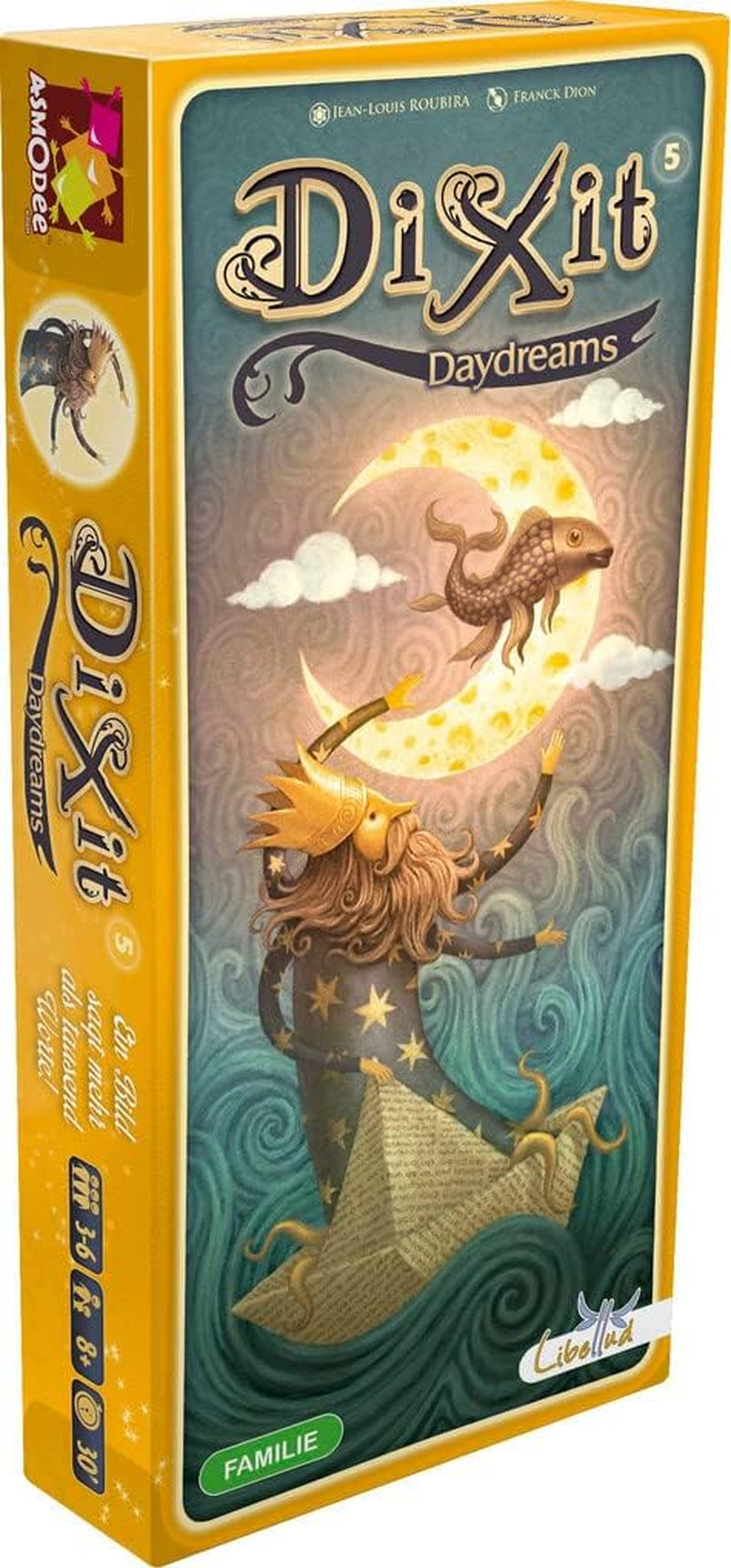 Asmodee, Dixit, German Version, Base Game, A Picture is Worth a Thousand Words, Creative Family Game for 3-8 Players Ages 8+, Game of the Year 2010 with 30 Minute Playtime