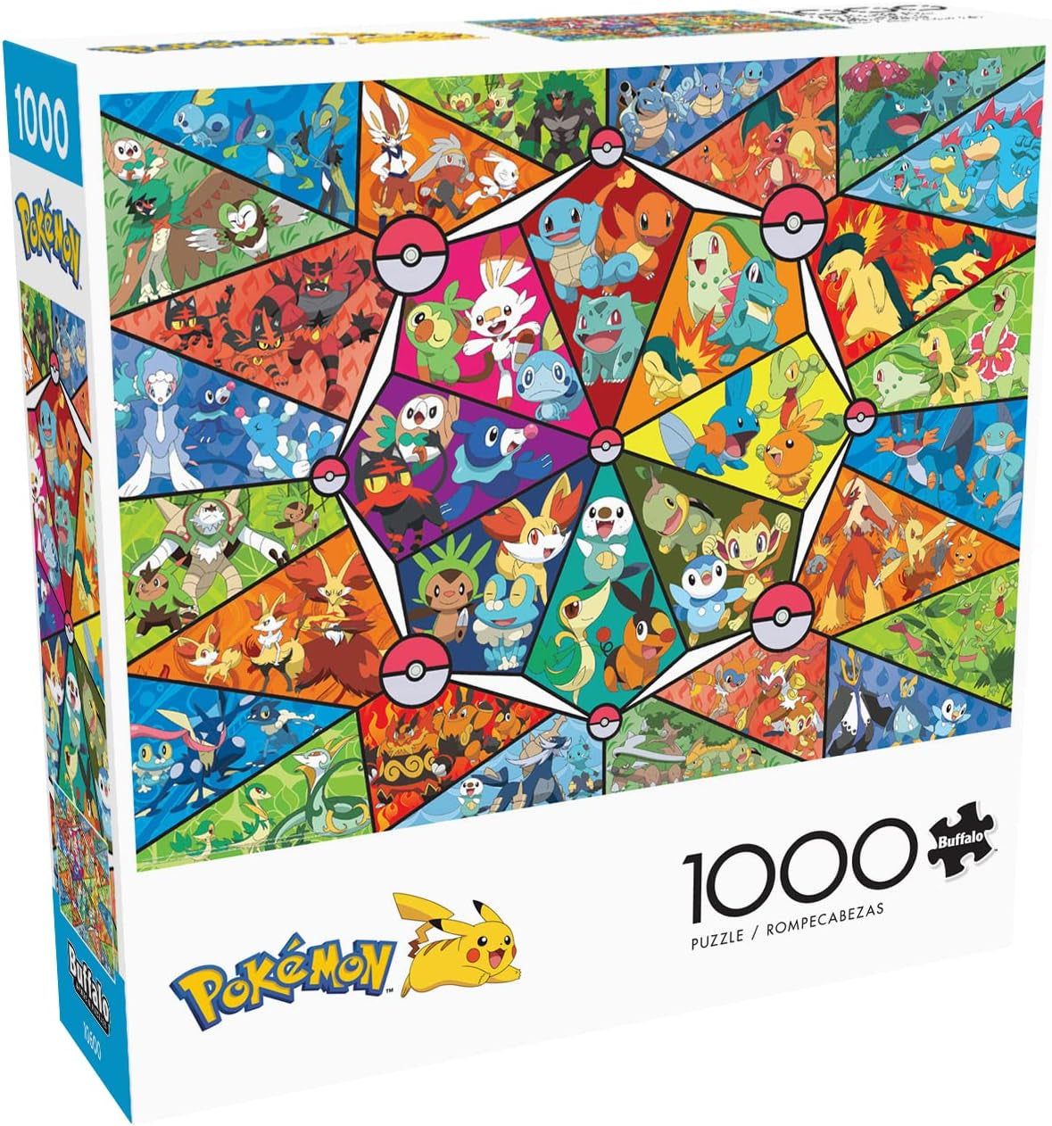 Buffalo Games - Pokemon - Stained glass starter - jigsaw puzzle 1000 pieces Puzzle Naty Shop