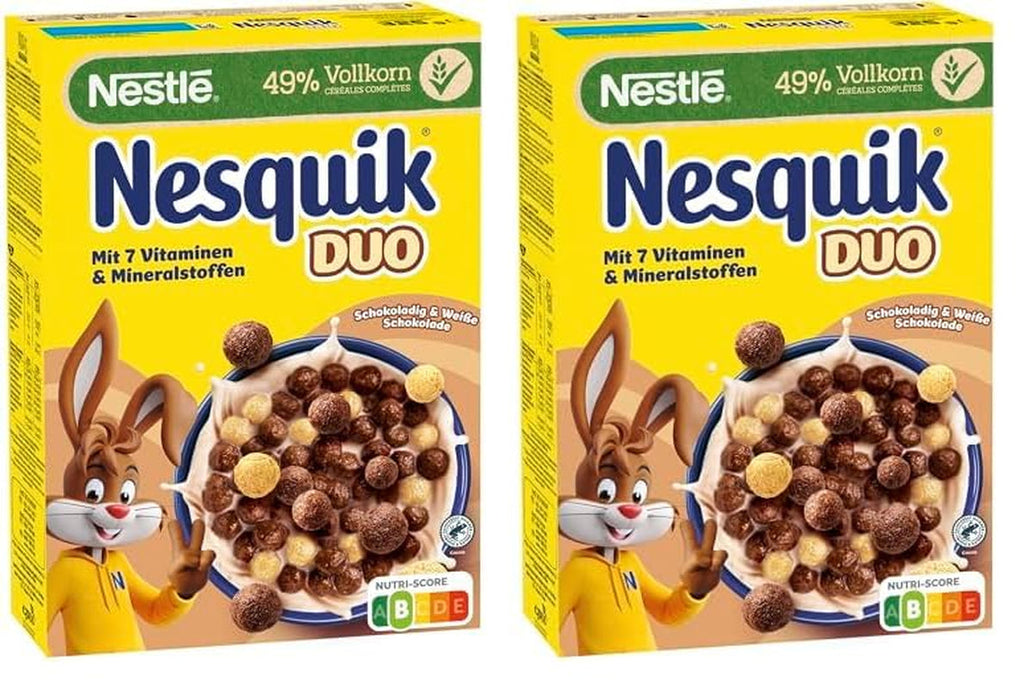 NESTLÉ Duo Cereals, Braune Und Weiße Schoko Cerealien Mit Vollkorn (1 X 325 G) Cereale Naty Shop 2.28 Kg (2Er Pack)