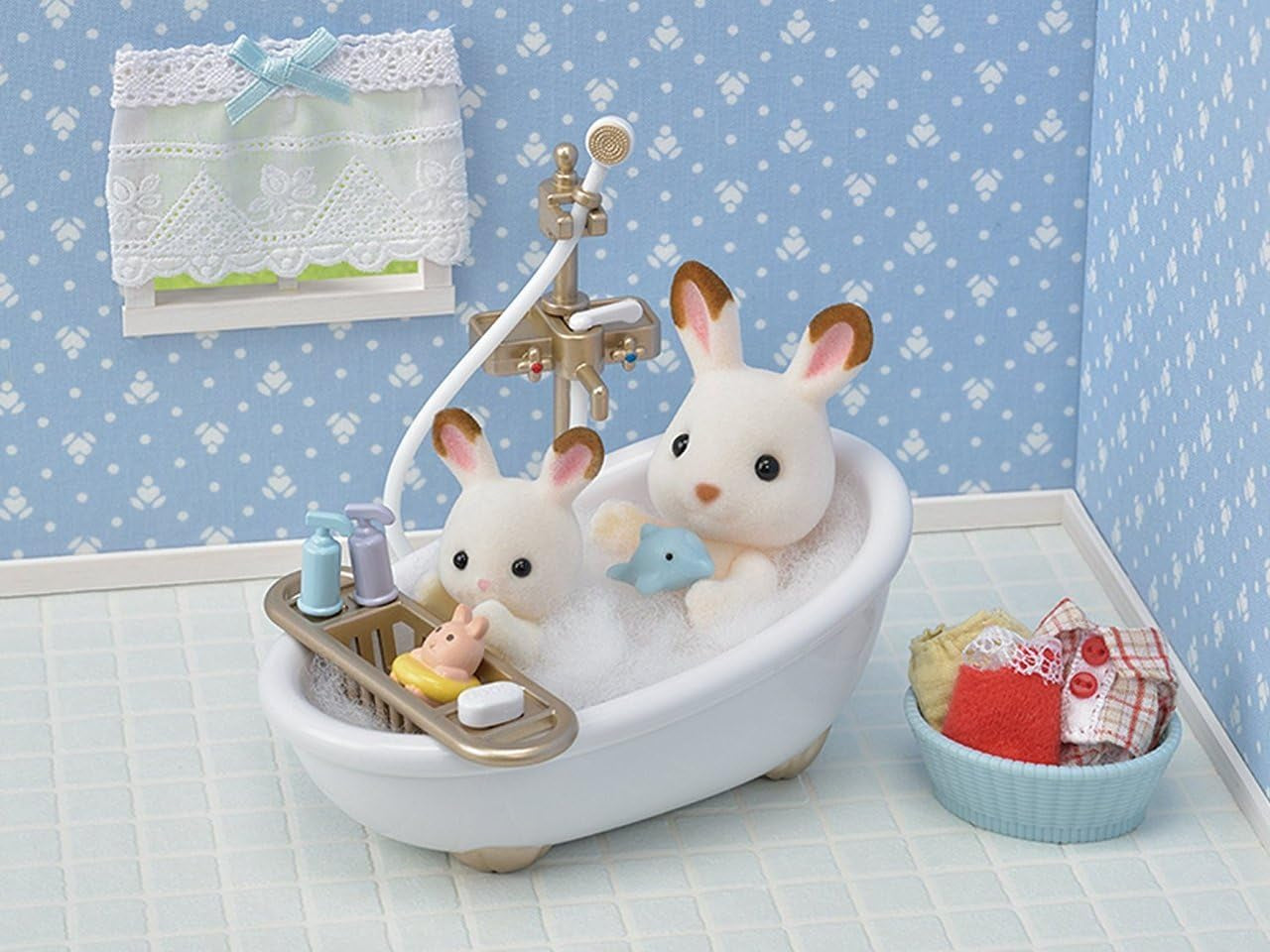 Sylvanian Families 5286 Badezimmer im Landhausstil - Puppenhaus Einrichtung Möbel