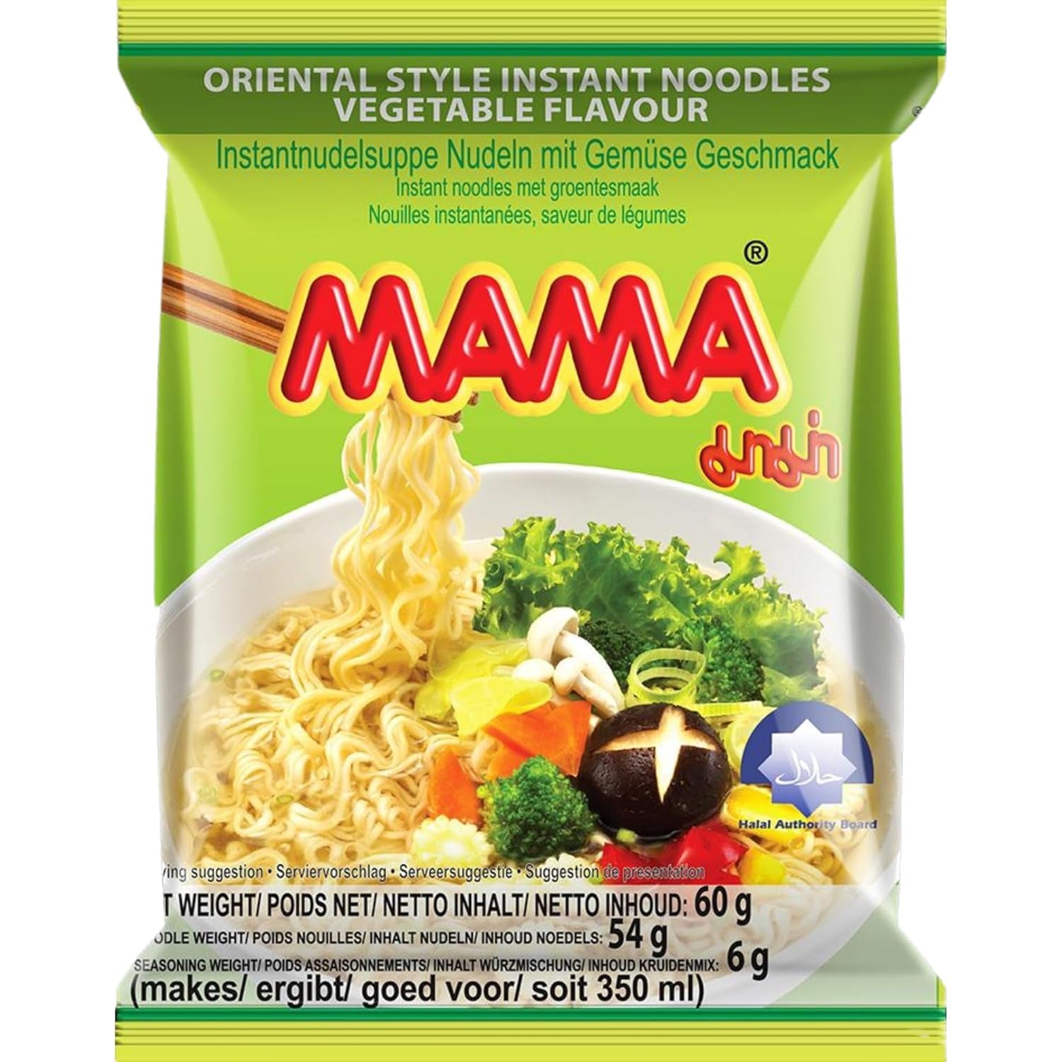 MAMA - Tăiței instant cu legume, pachet de 30 (30 x 60g)