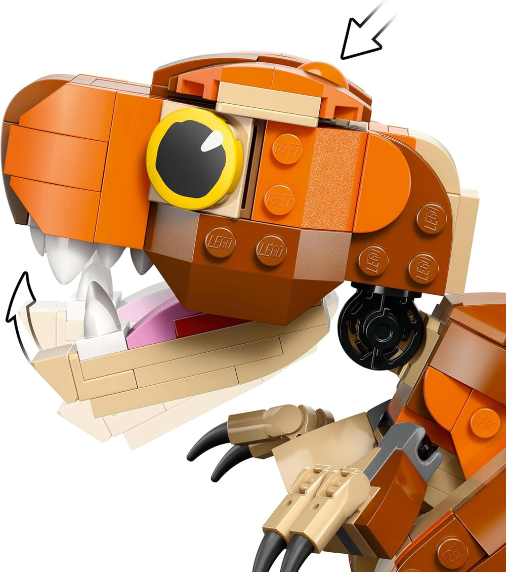LEGO Jurassic World Little Eatie: T.Rex Building Toy for Boys and Girls 7 Years Old Dinosaur Building Set Children's Gift Model with Movable Mouth, Head and Tail 76967 Building Sets Besuche den LEGO-Store