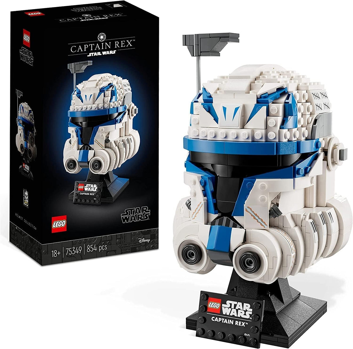 LEGO 75349 Star Wars Captain Rex Helmet Set Clone Wars Collectible Model 2023 Series Souvenir Piece and Gift Idea Building Sets Besuche den LEGO-Store Singur