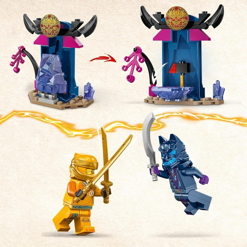 LEGO NINJAGO Arin's Battle Mech, Ninja toy for children aged 4+ With figures Incl. Arin with mini katana, action figures and mechs, small gift for boys and girls 71804 Building sets Besuche den LEGO-Store