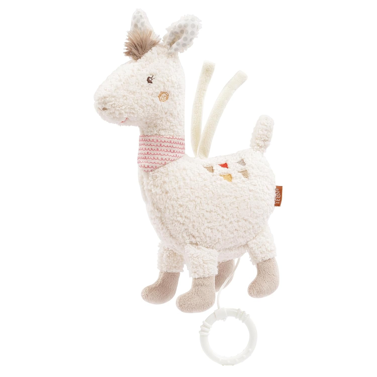 Fehn music box baby sleep aid star - cutie muzicală cu mecanism muzical detașabil pentru agățat - melodia de ajutor pentru somn "Weißt du wieviel Sternlein stehen" - jucărie pentru bebeluși și copii de la 0+ luni Jucarii Bebe Naty Shop Llama