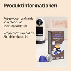 by Amazon Lungo Kaffee-Kunststoffkapseln, Nespresso-kompatibel, 20 Stück, Packung mit 1 – Rainforest Alliance-zertifiziert