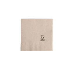 Șervețele ecologice organice realizate din hârtie reciclată I Șervețele din hârtie de înaltă calitate 10 X 10 cm I 100 bucăți șervețele de cocktail Nealbite, biodegradabile, compostabile