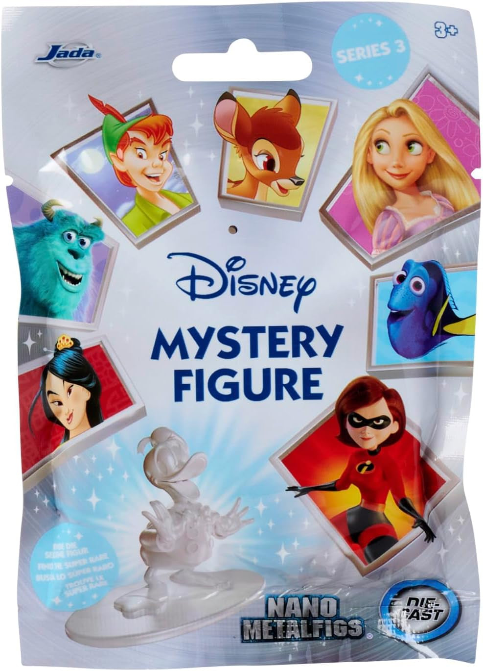 Jada Toys Disney Figure (1X Mystery Figure In Blind Pack) - 1 Surprise Collectible Figure From 12 Disney Figures, Nano Metal Figure (Approx. 4 Cm) For Children & Fans From 3 Years, Series 3 Action figures Naty Shop Default title