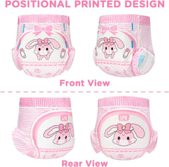 Adult printed diapers 5500-5800 ml, 10 pieces - Baby Usagi (XL)