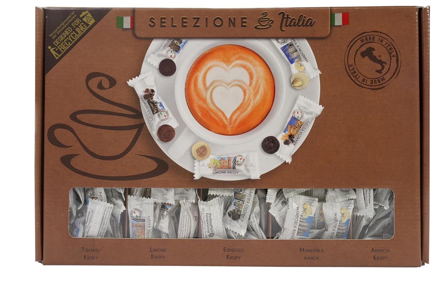 HELLMA Italian Selection - 200 pcs. individually packaged Italian sweets, ideal for hotels or guesthouses Naty Shop Chocolate Candies