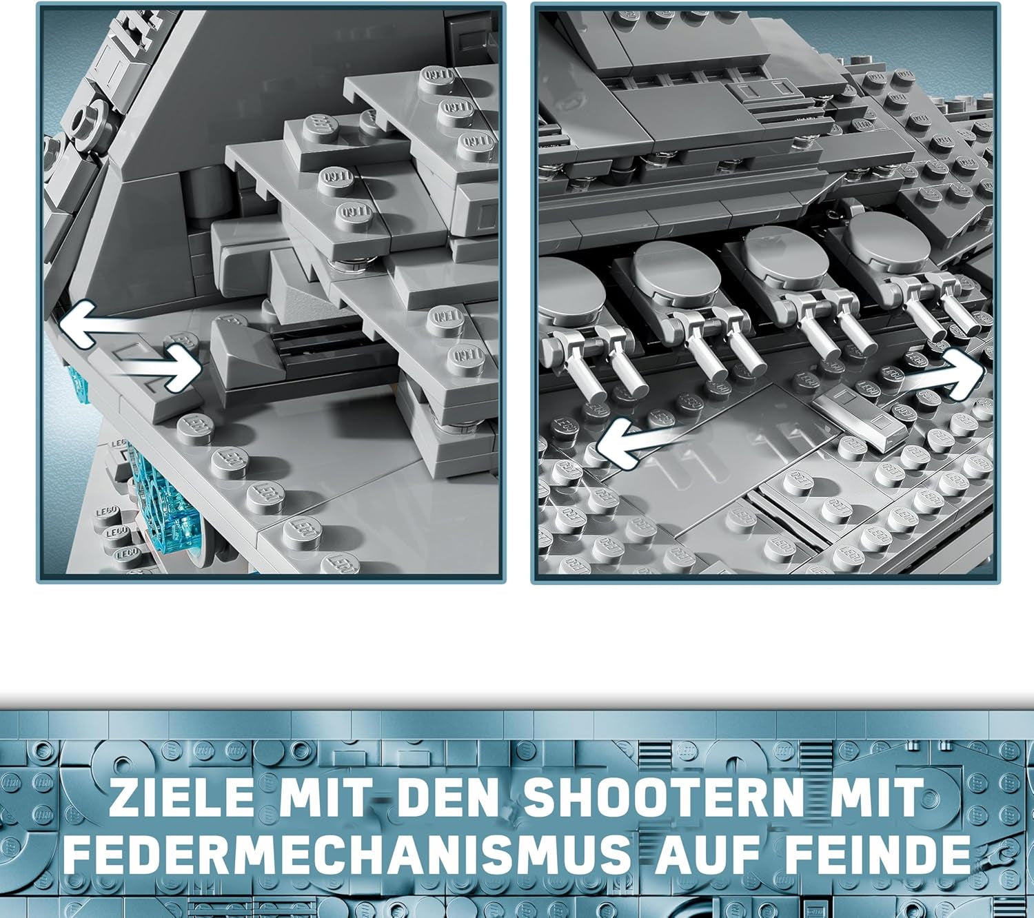 LEGO Star Wars Imperial Star Destroyer, Starship Set, Building Toy, Darth Vader and Cal Kestis Playset, Birthday Gift for Boys, Girls and Fans 75394 Building Sets Besuche den LEGO-Store