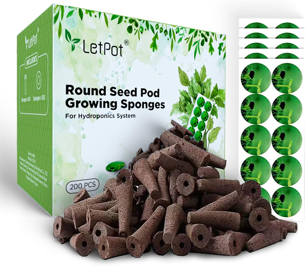 172 Piece Pod Grow Kit, Grow Sponges for Hydroponics