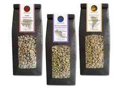 Cafea crudă - Cafea verde din Sumatra, Costa Rica, Brazilia (pachet redus boabe de cafea verde 3x500g) - certificată GMP