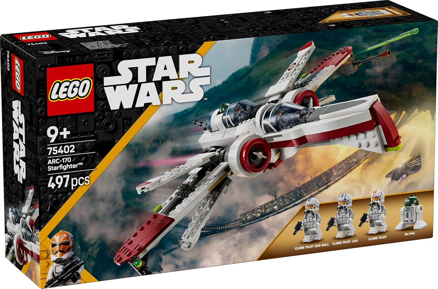 LEGO Star Wars 75402 ARC-170 Starfighter Toy with 4 Minifigures Including Clone Pilot and Droid R4-P44, Collector's Item, Gift for Revenge of the Sith Fans and Boys and Girls Ages 9+ Building Sets Beuche den LEGO-Store