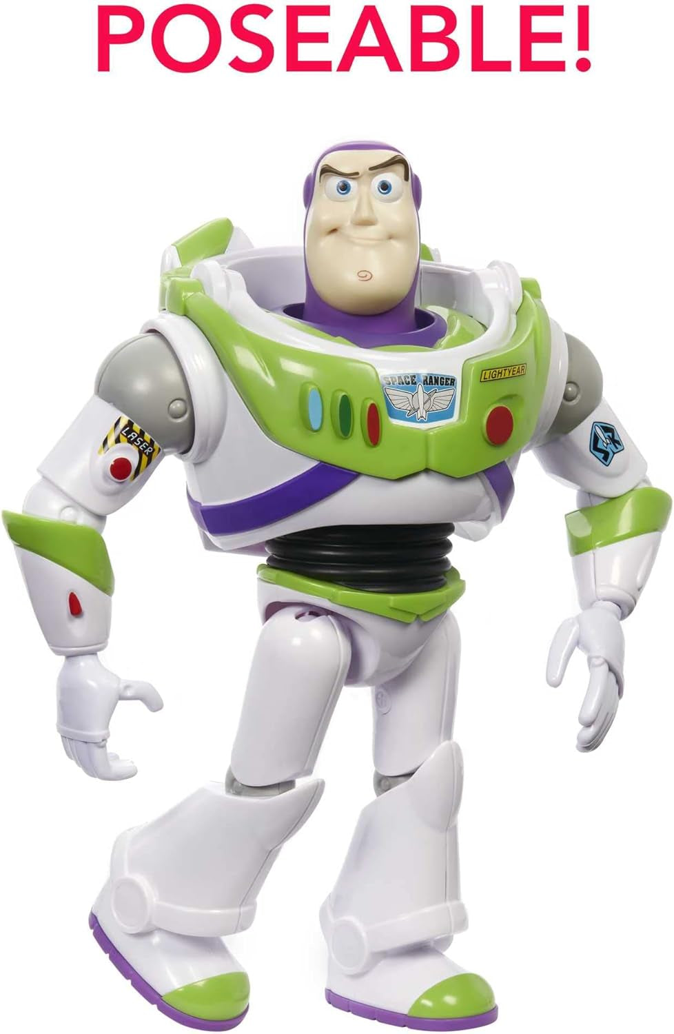 Mattel Big Disney Pixar Buzz Lightyear Action Figure, Aprox. 31 cm, Super Movable, Detailed Collectible Figure From The Toy Story Space Movie, Ages 3+ HFY27 Action figures Naty Shop