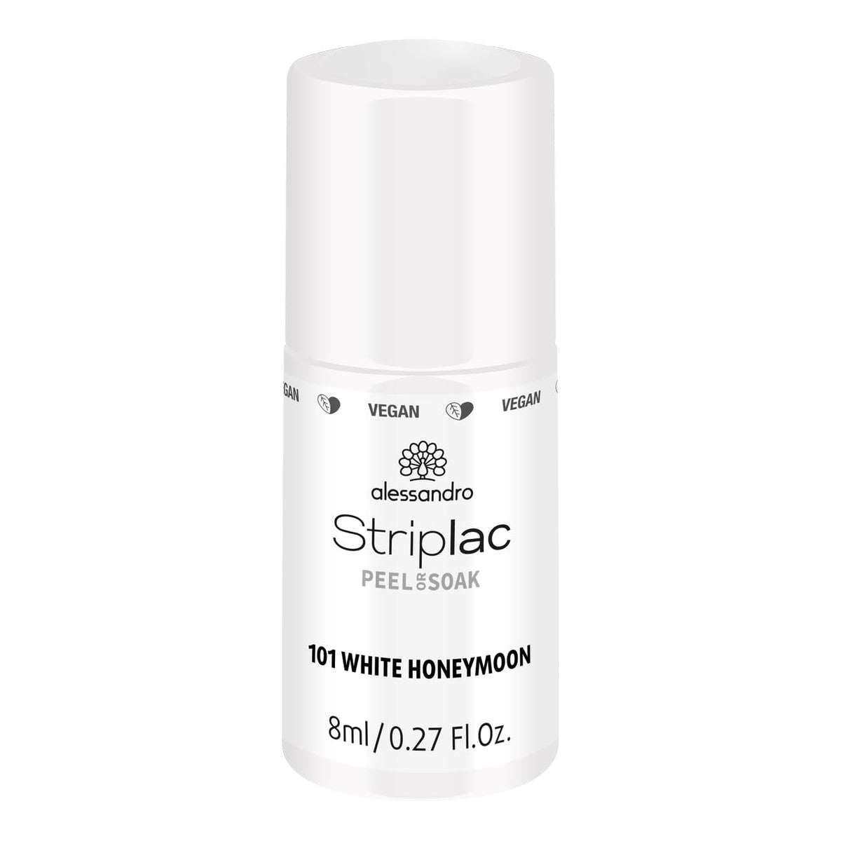 Alessandro Striplac White Honeymoon UV nail polish - Delicate and long-lasting - Easy removal thanks to the removal technology - Vegan and cruelty-free - 8 ml
