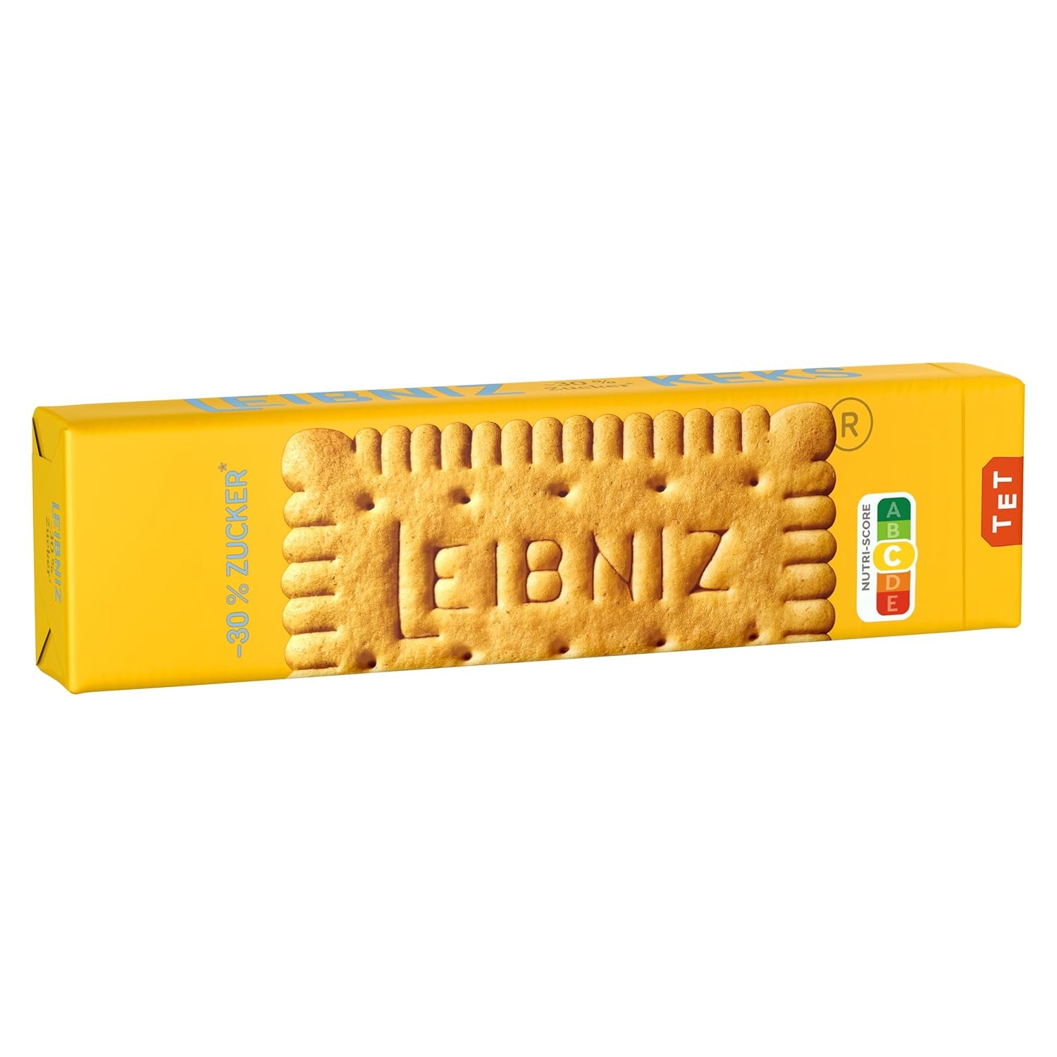 Biscuiți cu unt LEIBNIZ - 30% zahăr, 150 g, Biscuiți cu unt cu conținut redus de zahăr, Biscuiți crocanți autentici cu 52 de dinți (1 x 150 g)