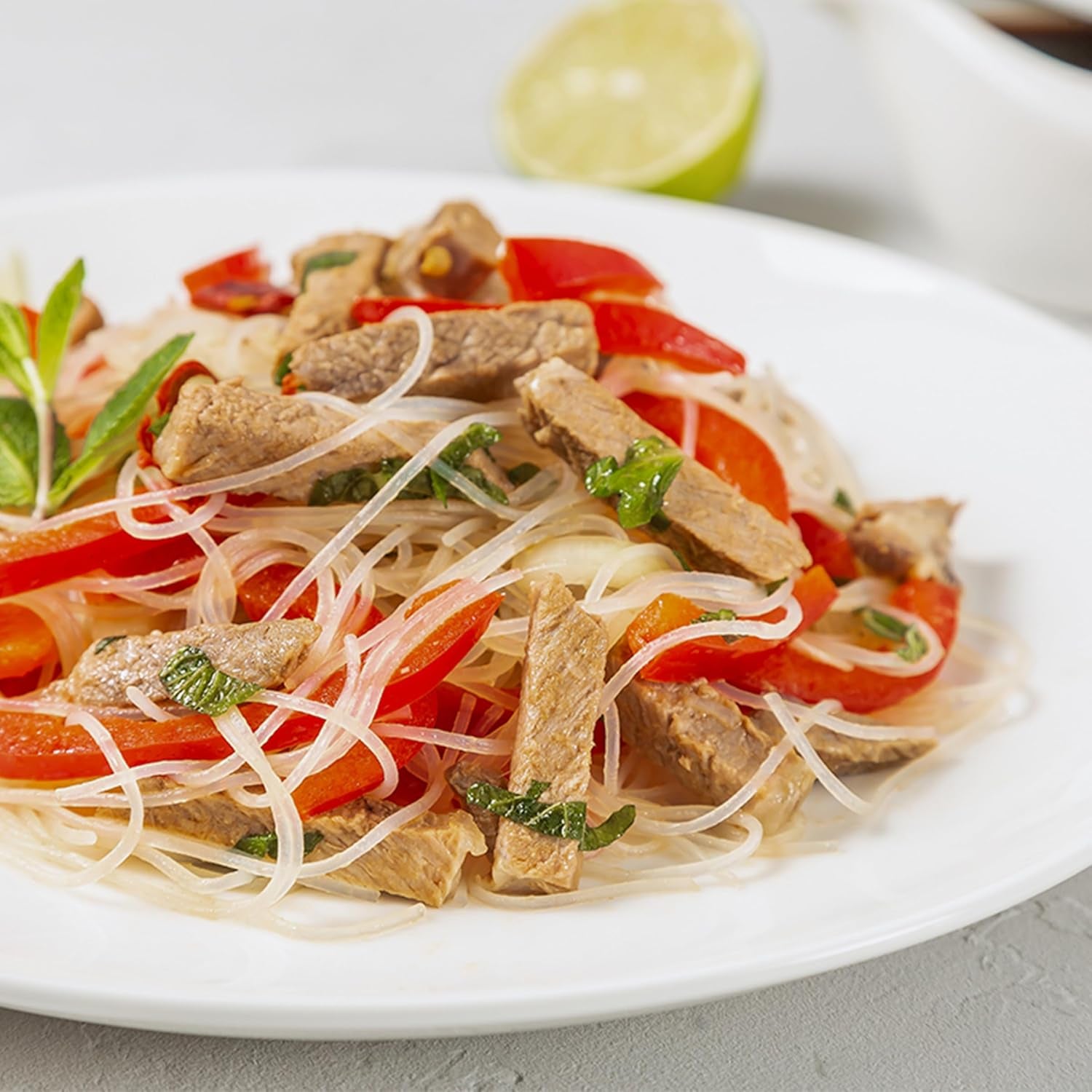 Bioasia Organic Glass Noodles - Organic Pea Starch Long Glass Noodles - Naturally Vegan and Gluten Free - 1 x 100g