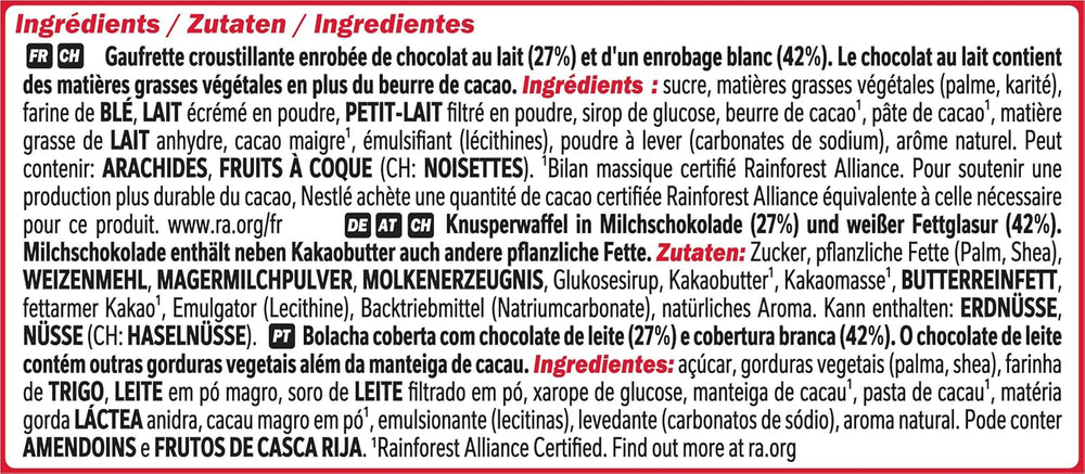 Nestlé Chunky Funky Crispy Wafer in Milk Chocolate Multi Pack 2 Pack (4 x 40g each)