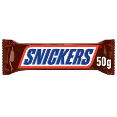 Snickers Chocolate Bar Peanut Caramel 5 Bar Pack | Snack football | (1 x 5 x 50g)