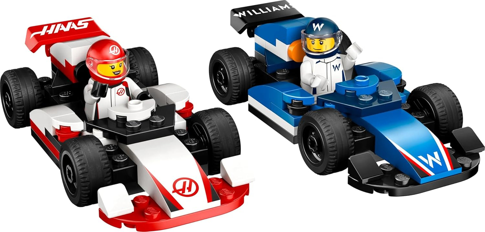 LEGO City F1 Williams Racing and Haas F1 Racing Cars - Formula 1 toy with buildable cars and 2 racing driver minifigures - Small gift ideas for boys and girls from 4 years 60464 Building sets Beuche den LEGO-Store