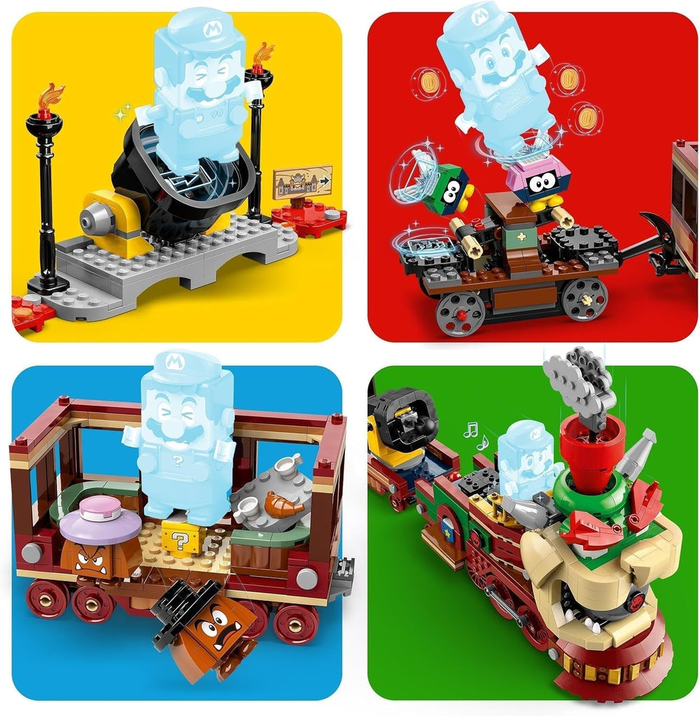LEGO Super Mario Express Bowser Train Kids Adventure Playset with Hammer Brother 2 Gumbas and 2 Parapunctures Nintendo Gift for Boys Girls Gamers 71437 Building Sets Besuche den LEGO-Store