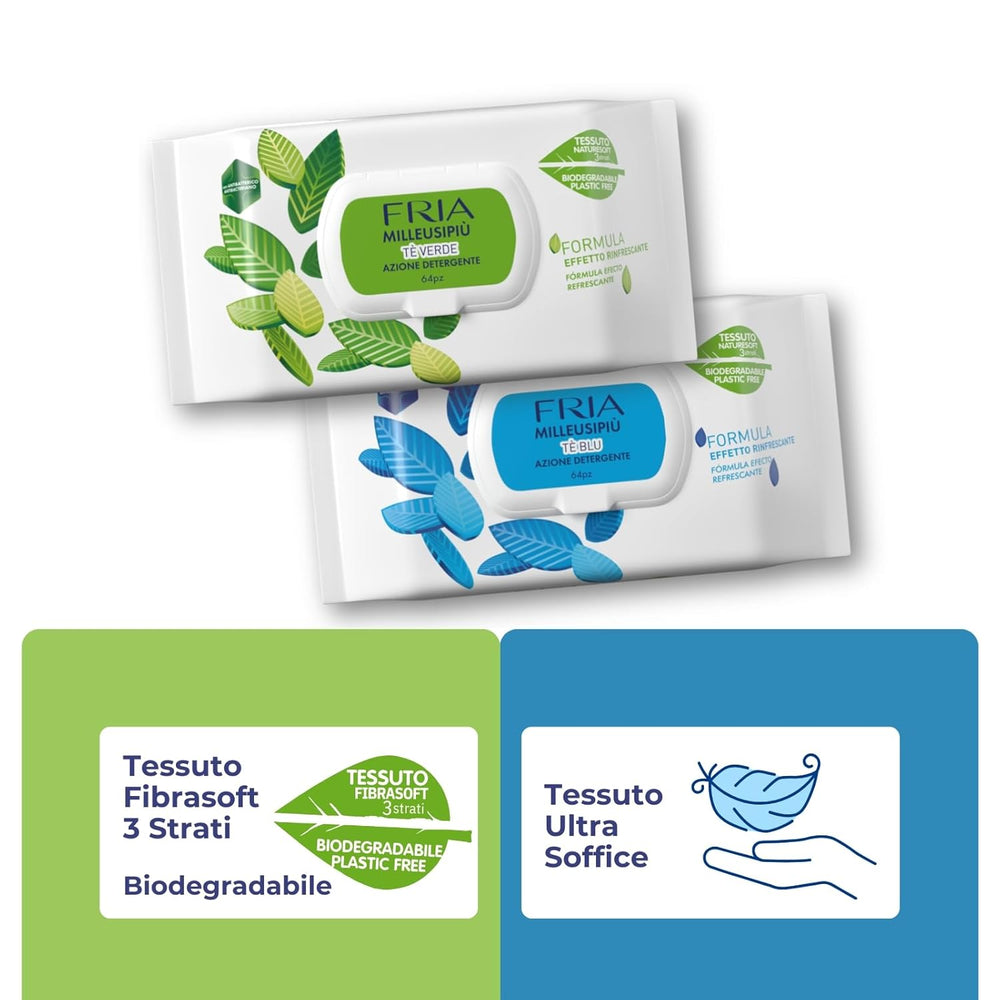 MilleusiPiu Maxi with lid, 64 wet wipes, 64 units