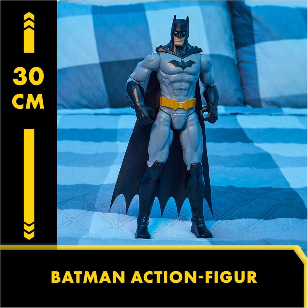 Batman S1 figurină de acțiune, 30 cm înălțime, Complet mobilă Pentru aventuri captivante și cascadorii pline de acțiune, Jucărie pentru copii cu vârsta de 4 ani și peste, Design original de benzi desenate Action figures Naty Shop