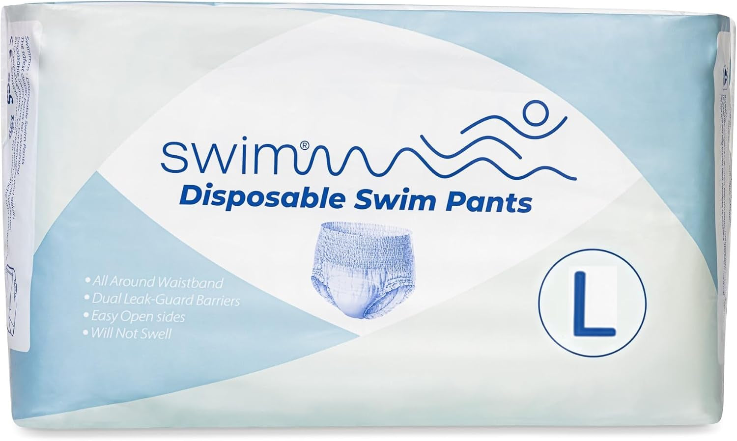 Disposable Swim Diapers Size 7 - 36 Pieces - Discreet, Breathable and Skin Friendly - Baby Swim Diapers - Provides Safety While Swimming - 18-30kg