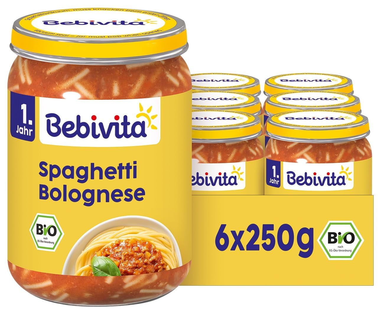 Spaghetti Bolognese for children, 250g, pack of 6 (6 x 250g)