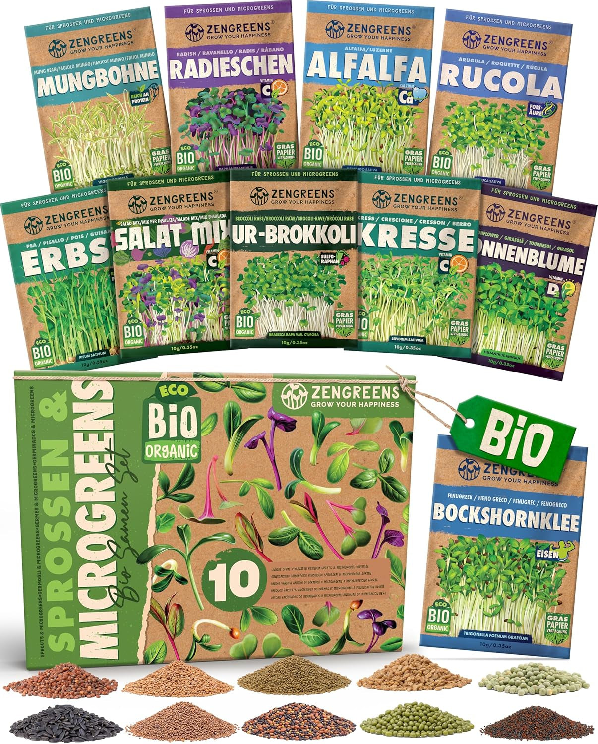 Organic Tomato Seeds in a Set of 10 - 10 Tomato Seeds for Easy Growing in the Garden, Balcony or Raised Bed - Plant Seeds - Seedlings