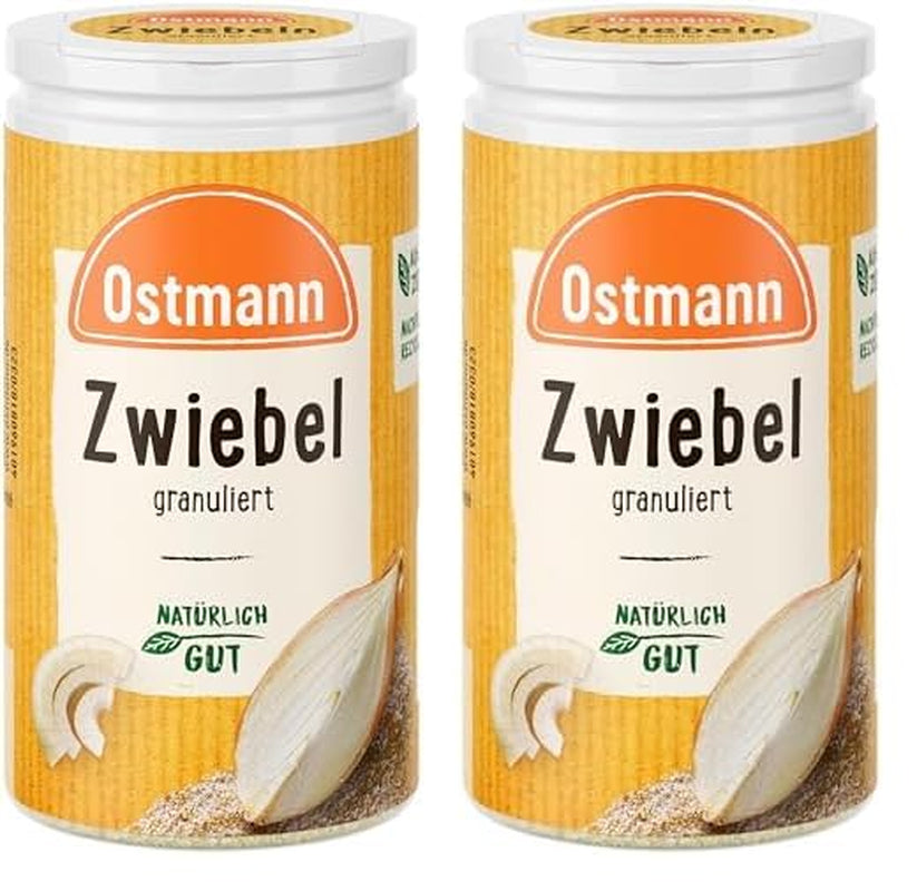 Ostmann Gewürze - Granular Zwiebeln | Zwiebelpulver zum Würzen herzhafter Gerichte | 40 g in recyclebarer Dose
