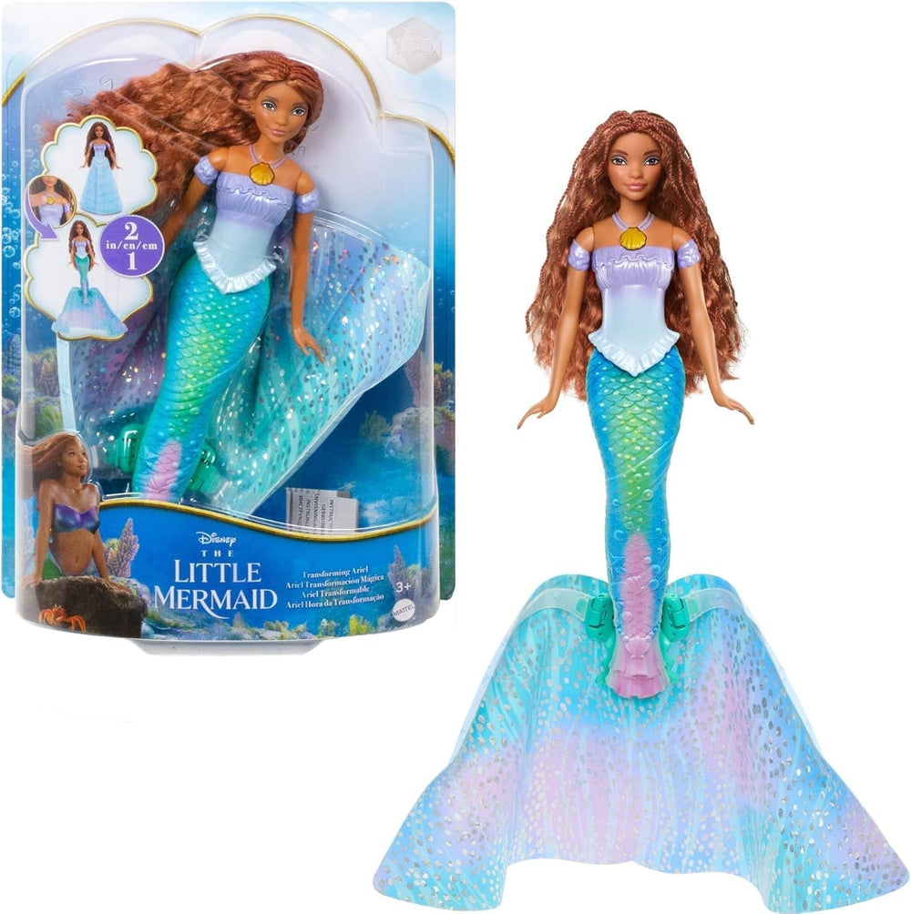 Mattel Disney Princess Ariel Doll, Inspired by The Little Mermaid Movie, Transformation: Mermaid-Man Toy, Mobile, Disney Gifts, 3 Year Old Toys, HLX13 Naty Shop Dolls Default Title
