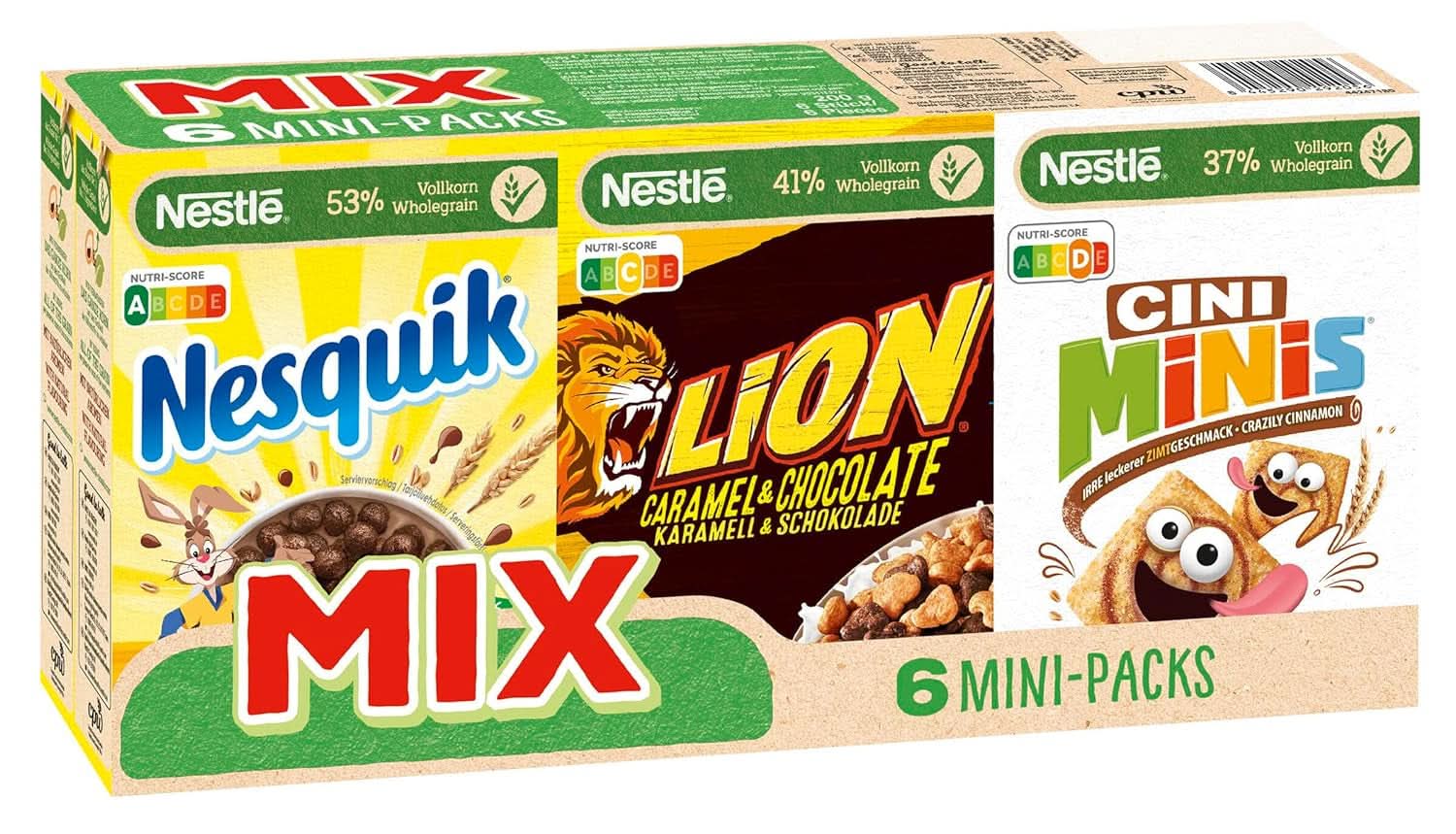 Mix Cereale Mini Packs, 1 set 200 grame Naty Shop Set 6 mini pachete (200 grame total)