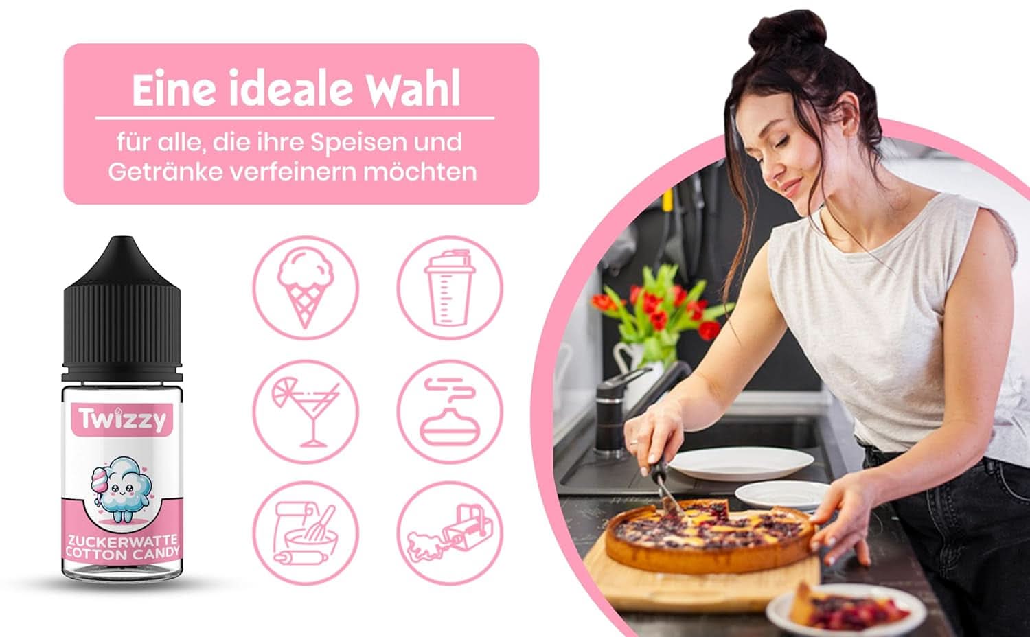 Twizzy Concentrated Cotton Candy Aroma, 30 ml Aromas Naty Shop