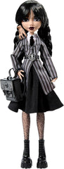 Monster High Wednesday Doll and Accessories Wednesday Addams Collectible Figure in Nevermore Academy Uniform with Icy Cold Hand and Backpack Doll Stand HXJ04 Naty Shop Dolls