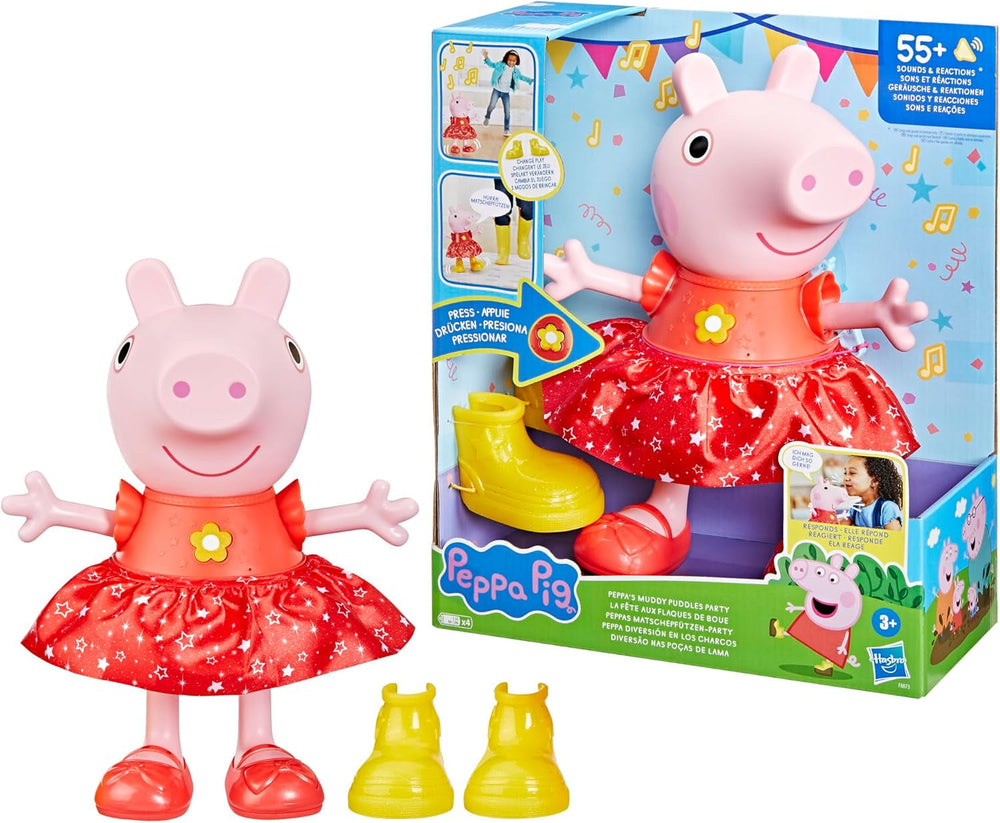 Peppa Pig Peppa'S Mud Puddle Party Doll - German Version, Pink or Pink Naty Shop Dolls