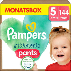 Pampers Harmonie Nappies Pants Baby, size 5 (12Kg-17Kg), 144 pcs Naty Shop