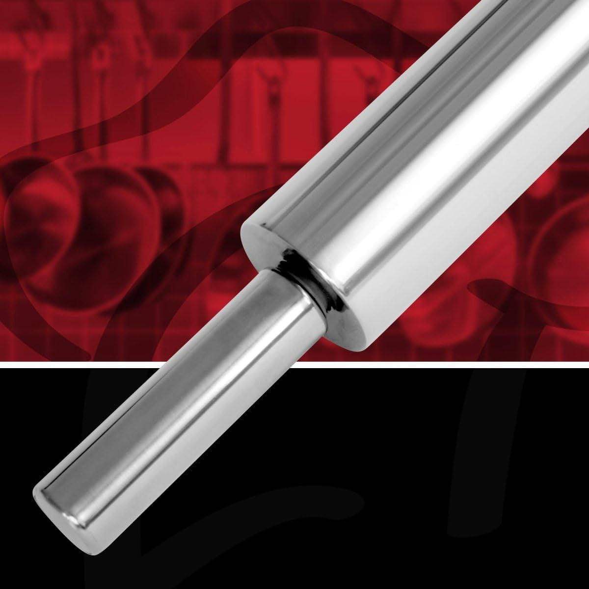 FMprofessional Teigroller aus high-quality Edelstahl, Nudelholz als Backzubehör, Backrolle zum Teigrollen, versatile Teigwalze - stable & durable (Measures: Ø 6 x 47.5 cm), Quantity: 1 Stück